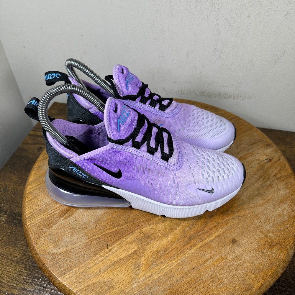 Nike Air Max 270 Women Purple Black Blue Running Shoes DZ5206-500 Size 5